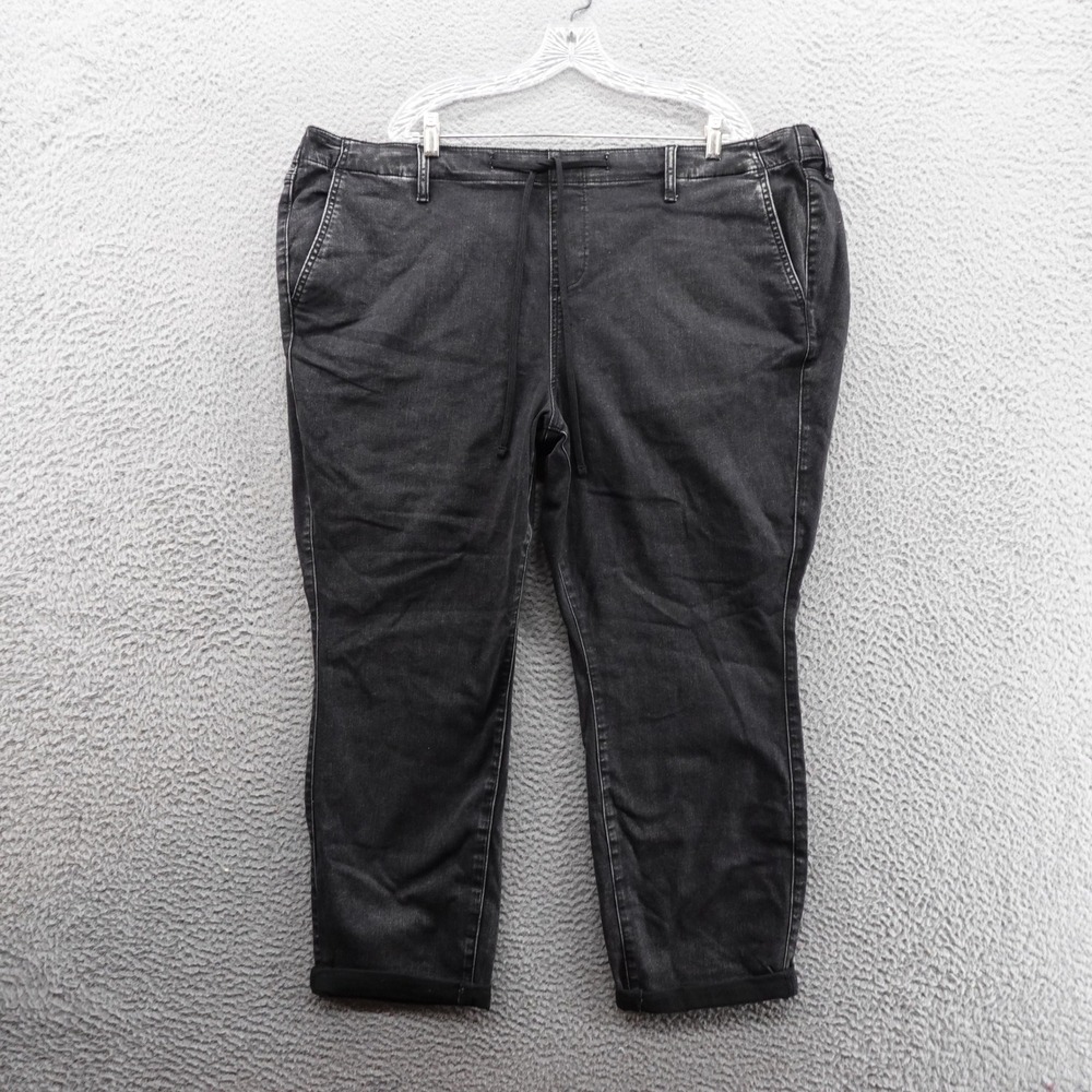Torrid Pull On Skinny Jeans 4X Black Women Trouser Pockets Stretch NWT